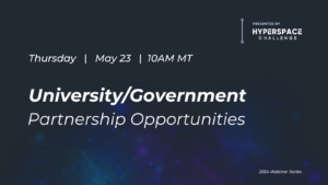 University/Government Partnership opportunities