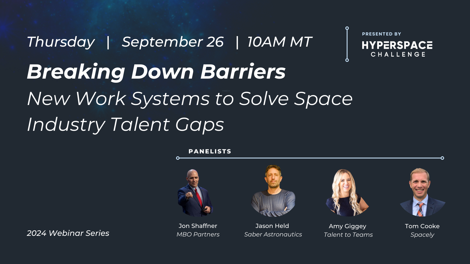 Breaking Down Barriers - Sept 26